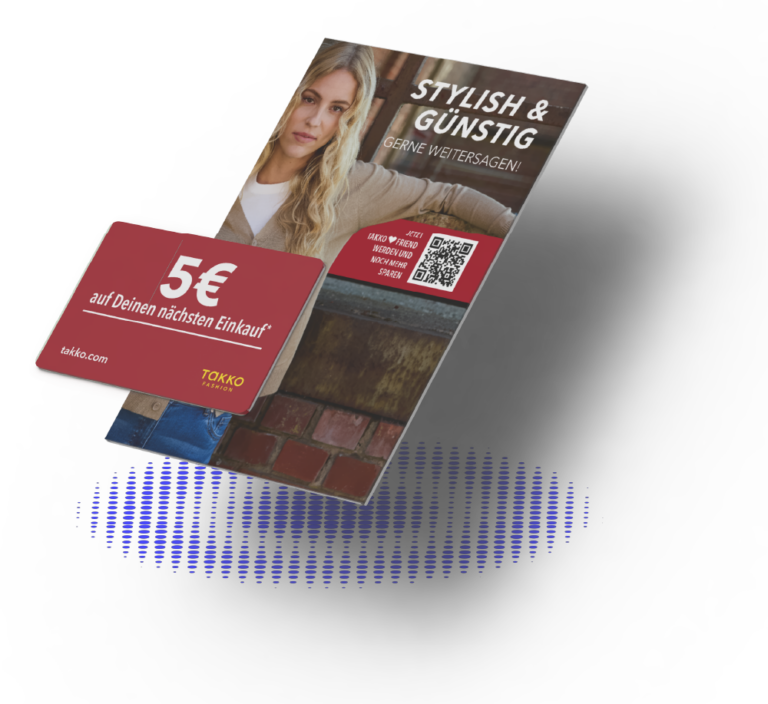 Affiliprint Mockup A6 Paketbeilage mit Gift Card