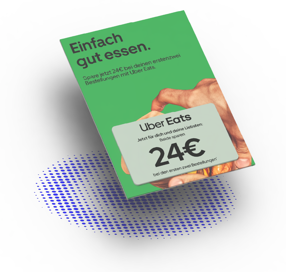 Affiliprint Mockup A6 Gutscheinkarte mit Geschenkkarte